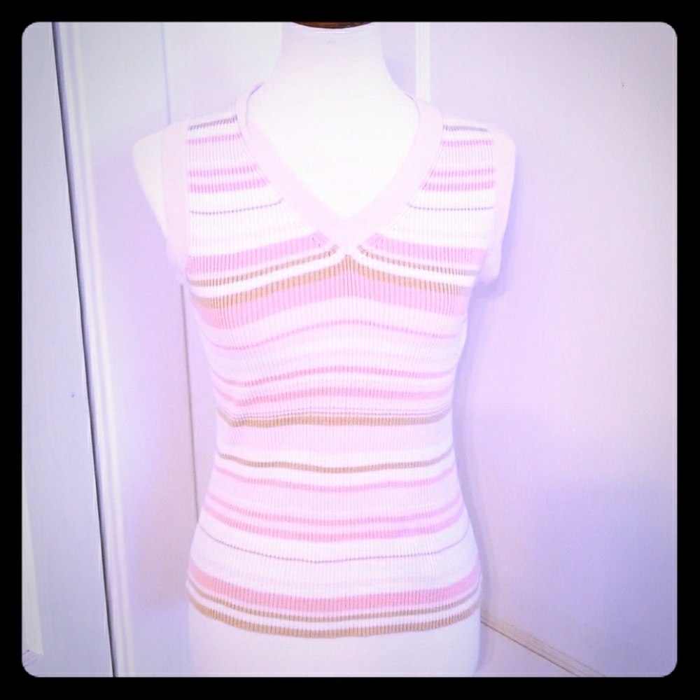 Merona V Neck Vintage  Pullover Vest